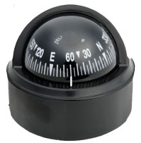 STELLA 2" 1/2 Compass - BS1 - Black/Black - Direct Reading - Bracket Included - 62.00058.02 - Riviera