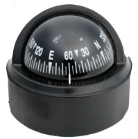 STELLA 2" 1/2 Compass - BS1 - Black/Black - Direct Reading - Bracket Included - 62.00058.02 - Riviera