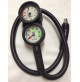 3 Element Console with compass, Depth gauge and Pressure Gauge Nitrox  - with an Extra Flex Hose - CSBM3N - AZZI SUB