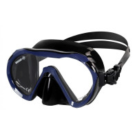 1 DIVE MASK - DARK SILICONE COLOR BLACK/BLUE - MK-B151232 - Beuchat