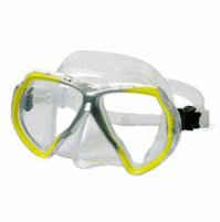 X-Contact 2 Mask - Clear Silicone - Color Yellow - MK-B151180 - Beuchat