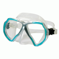 X-Contact 2 Mask - Clear Silicone - Color Light Blue - MK-B151184 - Beuchat