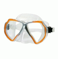 X-Contact 2 Mask - Clear Silicone - Color Orange - MK-B151185 - Beuchat