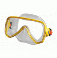 Oceo Junior Clear Silicone Mask - Color Yellow - MK-B151394 - Beuchat