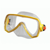Oceo Junior Clear Silicone Mask - Color Yellow - MK-B151394 - Beuchat