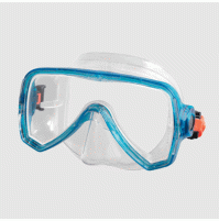 Oceo Junior Clear Silicone Mask - Color Turquoise - MK-B151395 - Beuchat