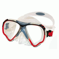 View-Max 2 Mask - Clear Silicone - Color Red - MK-B153235 - Beuchat 