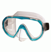 X-Optimo Mask - Clear Silicone - Color Turquoise - MK-B153412 - Beuchat 