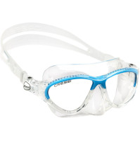 Moon Kid Mask - Clear Silicone - Color Frame Blue - MK-CDN200620 - Cressi