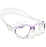 Moon Kid Mask - Clear Silicone - Color Frame Lilac - MK-CDN200641 - Cressi