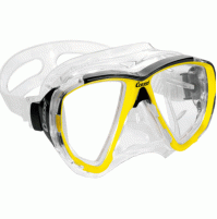 Big Eyes Mask - Clear Silicone Color Yellow - MK-CDS261010 - Cressi