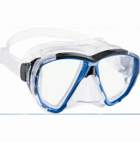 Big Eyes Mask - Clear Silicone Color Azure - MK-CDS261020 - Cressi