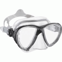 Big Eyes Mask - Clear Silicone Color Silver - MK-CDS261051 - Cressi