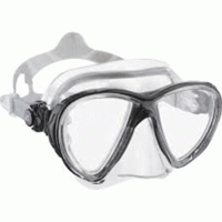 Big Eyes Mask - Clear Silicone Color Silver - MK-CDS261051 - Cressi
