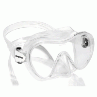 Piuma Mask - Clear Silicone - Assorted Color - Sold By One Piece - MK-CDS334599 - Cressi