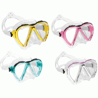 Lince Mask - Clear Silicone - Assorted Color - Available In Colors Yellow, Blue, Dark Blue, Pink, Purple - Sold By One Piece - MK-CDS311099 - Cressi