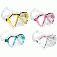Lince Mask - Clear Silicone - Assorted Color - Available In Colors Yellow, Blue, Dark Blue, Pink, Purple - Sold By One Piece - MK-CDS311099 - Cressi