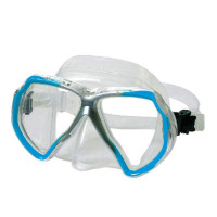 X-Contact 2 Mask - Clear Silicone  - Color Turquoise - MK-B151182 - Beuchat