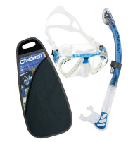Penta Mask & Alpha Ultra Dry Snorkel Set - ST-CDS323020X - Cressi