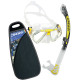 Penta Mask & Alpha Ultra Dry Snorkel Set - ST-CDS323020X - Cressi