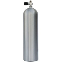 100 cubic ft Aluminum Thermo PRO Valve - Brushed No Coat - TK-XAL100BNC - XS SCUBA