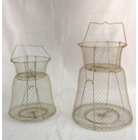 Galvanized Wire Fish Basket with support - WB002517SUX - AZZI Tackle