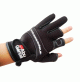 Professional Neoprene Stretch 3 Cut Gloves AMBASSADEUR - Black Color - 120202X - ABU GARCIA
