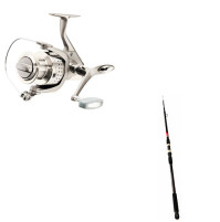 Telescopic Carbon " Tele Special Carp " Rod and DURA 570 FD Reel Combo - 2259-360+1008-570 - D.A.M