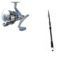 Telescopic Carbon " SPEZI Composite Tele Surf " Rod and Space 480 FD Reel Combo - 2445-390+1156-480 - D.A.M