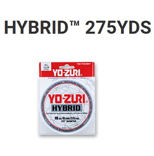 Line HYBRID™ 275YDS / 252 Meters - Clear - R516X - Yo-Zuri