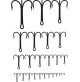 Treble Hooks Nickle 2x strong -  25 pieces in Plastic Box - 3549 - Mustad  