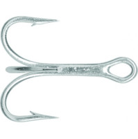 Treble Hooks Nickle 2x strong -  Price per each hook - 3565 - Mustad  