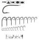 Crystal Hook Standard Strength Hook -  50 pieces in Plastic Box - 515NI - Mustad  