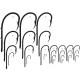 Bait Holder Hook Standard Strength Hook - 50 pieces in Plastic Box - From Size 1 to 16 - 92247NI - Mustad  