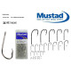 Bait Holder Hook Standard Strength Hook - 50 pieces in Plastic Box - From Size 1 to 16 - 92247NI - Mustad  