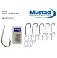 Bait Holder Hook Standard Strength Hook - 25 pieces in Plastic Box - From size 1/0 to 8/0 -  92247NI - Mustad  