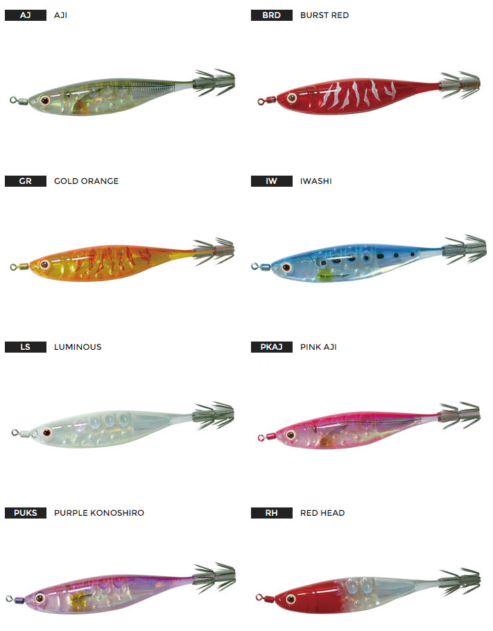 SQUID JIG “CRYSTAL ULTRA” AURORA Y2 - A1521X - YOZURI